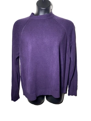 Suéter Karen Scott Mujer Púrpura Talla 2X Cuello Alto Mangas Largas Acrílico Foto 1 de 4