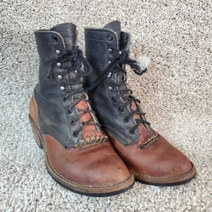 Botas de Trabajo Vaqueras Packer Blancas para Mujer 5.5 EE Estilo 895 Cuero. - Imagen 1 de 14