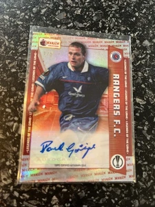 TOPPS MERLIN HERITAGE 22/23 PAUL GASCOIGNE /5 AUTO RANGERS ENGLAND SPFL 1/5 MINT - Picture 1 of 3
