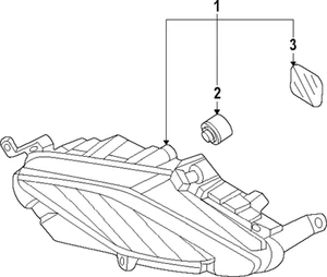 Genuine Kia Fog Lamp Assembly 92201-M7500 - Foto 1 di 1