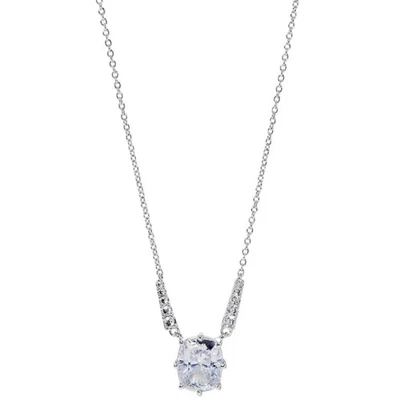 Collar Colgante Circonita Cúbica Tono Plata Eliot Danori 16" + Extensor 2" Foto 1 de 2