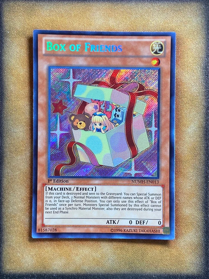 Yugioh Box of Friends NUMH-EN013 Secret Rare 1st Ed NM - Image 1 of 1