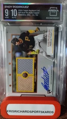 2024 Topps Museum - Signature Swatches Dual Relic Auto Copper Endy Rodriguez /50 - Image 1 of 2