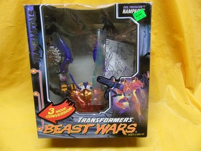 RARE 1998 Hasbro Kenner Deluxe Beast Wars Rampage Transformers Complete w/ Box - Image 1 of 4
