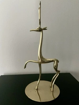 Ciervo de bronce patinado Werkstätte Hagenauer Viena Austria estilizado años 40  Foto 1 de 4