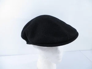 Sombrero Kangol 504 100% Lana 0258BC03 Talla M Negro Newsboy Cabbie Driver - Imagen 1 de 8