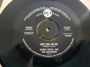 JUST CALL ON ME by DIGGER REVELL RARE OZ 1964 GARAGE RCA - Picture 1 of 2