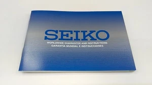 SEIKO watch worldwide guarantee and Instructions booklet manual - Picture 1 of 3