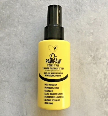 Dr Paw Paw Does It All 7-in-1 Hair Treatment Styler Conditioner Spray Vegan New