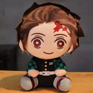 20cm Demon Slayer Plush Doll - Tanjirou, Nezuko, Zenitsu Anime Stuffed Toy Gift - Picture 1 of 1