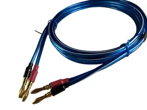 Samurai TRUE 10 Gauge Wire Speaker Cable Single W/ Gold Banana Plugs. - Picture 1 of 2