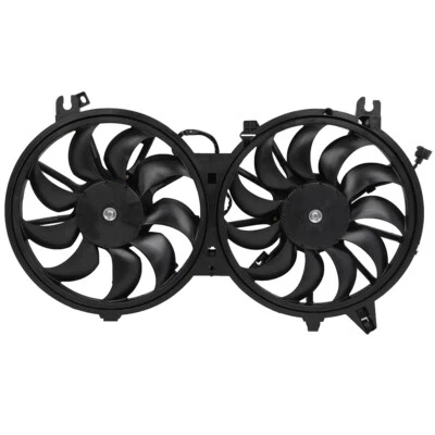 Radiator Condenser Cooling Fan Assembly For 2009-2020 Nissan 370Z 3.7L 3696CC V6 - Image 1 of 4