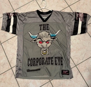 THE ROCK "BRAHMA BULL" FOOTBALL JERSEY- XL -VINTAGE- WWF/WWE -RARE! 1999 - Picture 1 of 14