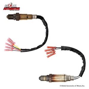 Set of 2 Bosch Oxygen O2 Sensor for 2003 2004 2005 Mercedes C230 1.8L Kompressor - Picture 1 of 3