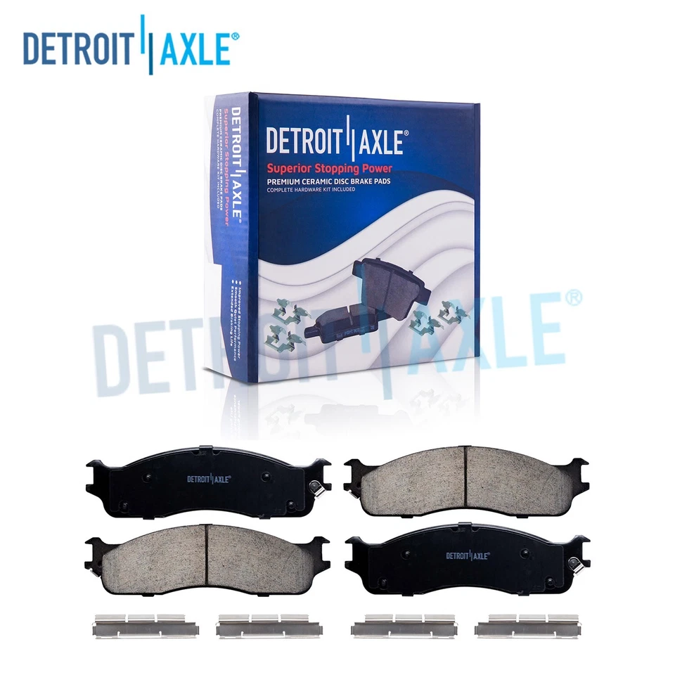 Pastillas de freno delanteras de cerámica con herrajes para Ram 2500 3500 1500 4000 2006 2007 2008 Foto 1 de 4