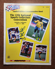 1991 Soccer Shots Ltd Ed Commemorative Sheet SIGNED by Michael Collins w/Pele Pi