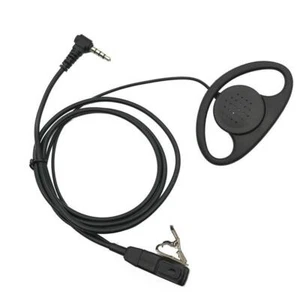1*D-Shape Earpiece Headset PTT MIC Hidden For YAESU Vertex VX-1R 5R VX-110 VX298 - Zdjęcie 1 z 8