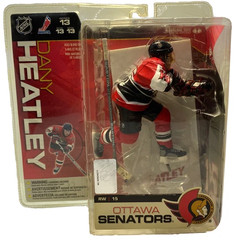 NHL Ice Hockey # 13 Ottawa Senators Dany Heatley Action Figure New & Sealed Cover