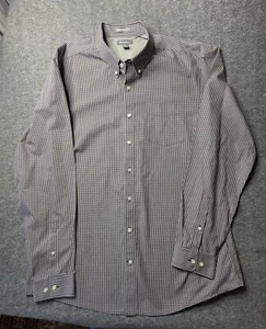 Camisa Eddie Bauer Borgoña Cuadros Manga Larga Camisa Abotonada Talla XL Alta - Imagen 1 de 8