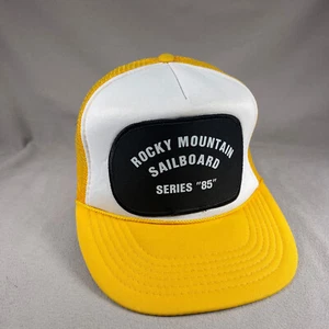 Rocky Mountain Sailboard Series 85 Mütze Herren OS Gelb Trucker Cap Vintage Patch - Bild 1 von 11