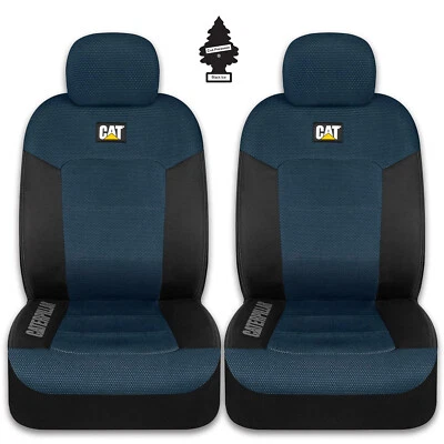 ⭐️⭐️⭐️⭐️⭐️New Caterpillar Car Truck Front Seat Covers Set Black Blue For AUDI - Image 1 of 4