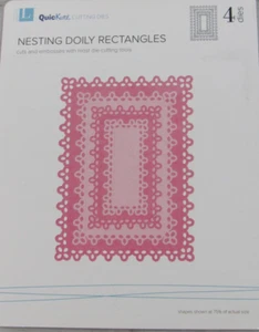 QuicKutz/Lifestyle Crafts Nesting Doily Rectangles 4 cutting dies DC0255 - Picture 1 of 2