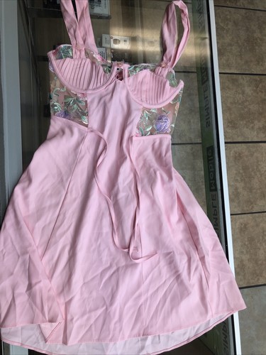 UNDERCOVER Abito floreale rosa For Love and Lemons Victoria secret XXS