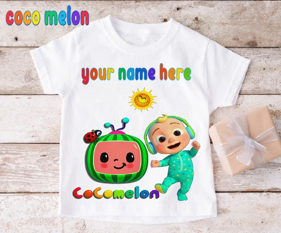 coco melon custom personalised children's t shirt