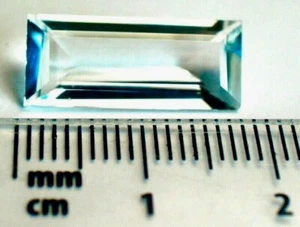 Beautiful Brazilian, 18x8 mm Rectangle Shape 4.67 Carat Aquamarine - Picture 1 of 7
