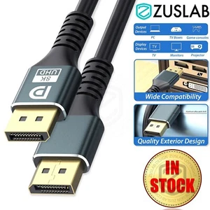 DisplayPort Cable DP TO DP 8K@60Hz 4K@144Hz Video Display Port Cord High Speed - Picture 1 of 51