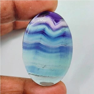 Piedra preciosa suelta cabujón fluorita púrpura natural para joyería 78 quilates ME-11847 - Imagen 1 de 4