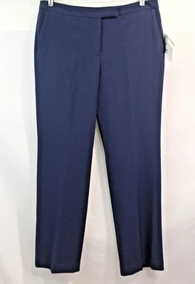 Pantalones Kasper Carrera Elegante Mujer Talla 8 Pequeño Azul Marino Pantalones Bolsillos Foto 1 de 4