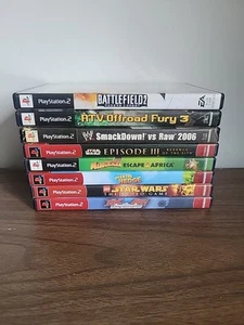 PS2 Playstation 2 Lot x8 Lego Star Wars Smackdown Vs Raw, Atv Offroad - Picture 1 of 6