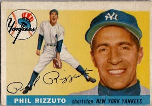 1955 Topps PHIL RIZZUTO New York Yankees #189 VG Condition - Picture 1 of 2