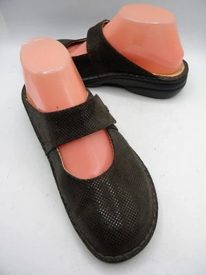 FINN COMFORT Stanford Brown Leather Mary Jane Mules Slide Size EU 39 - Image 1 of 4