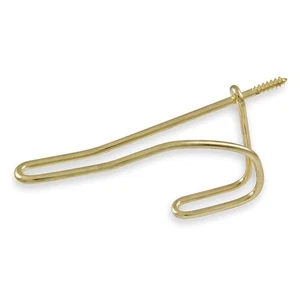 GRAINGER APPROVED 1XNF4 PK 5 Wardrobe Hook, Brass, Steel, 3 1/4 in D 1XNF4 - Picture 1 of 1