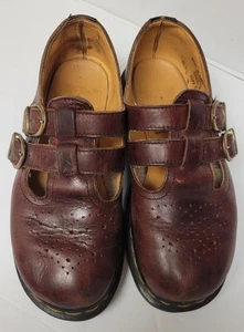 Zapatos Mary Jane vintage Dr Doc Martens 8065 Inglaterra Borgoña para mujer talla UK 3/US 5 - Imagen 1 de 17