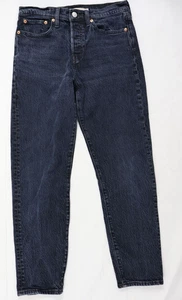 Jeans Levis Premium donna 27 pantaloni larghi lavaggio scuro con zeppa - Foto 1 di 13