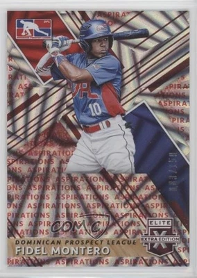 2019 Elite Extra Edition Dominican Prospect League Aspirations Red Fidel Montero - Image 1 of 2