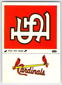 1982 Fleer Team Logo Sticker #NNO - St. Louis Cardinals (NM) - Bild 1 von 2