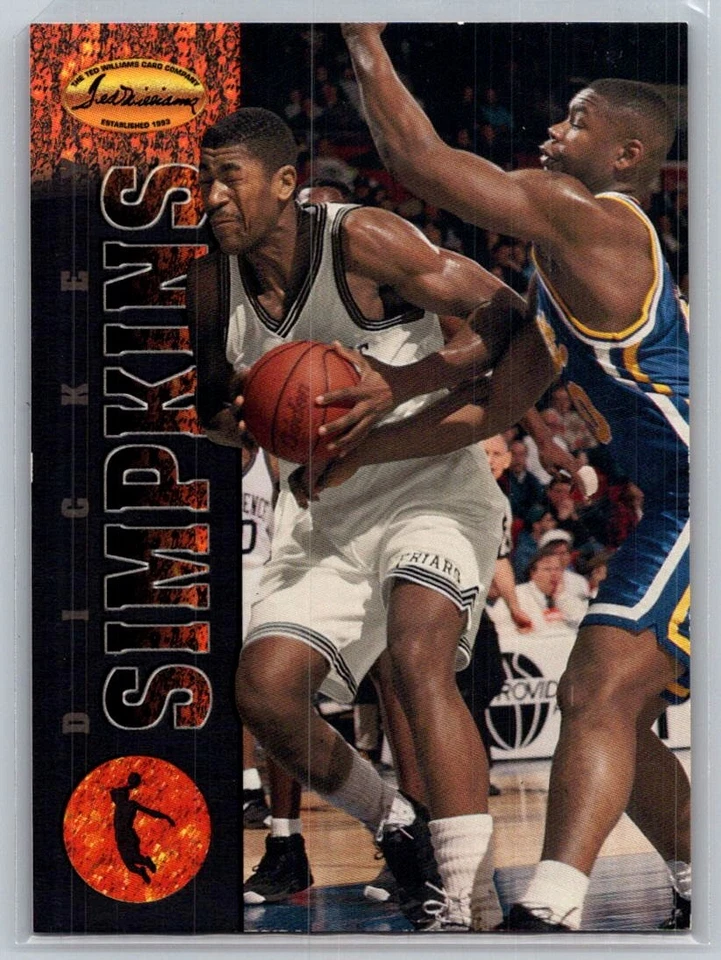 1994 Ted Williams Basketball #62 Dickey Simpkins - VG - Providence Friars - Image 1 of 2