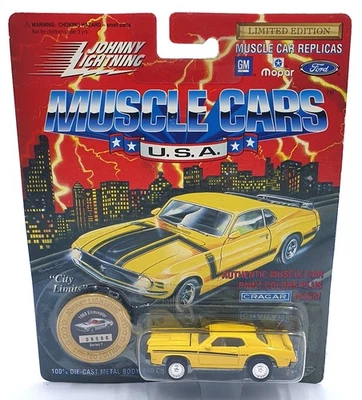 Johnny Lightning 1/64 Scale 200-170 - Muscle Cars 1969 Mercury Eliminator Yellow - Image 1 of 4