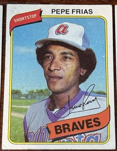 Pepe Frias  Atlanta Braves  1980 Topps MLB Baseball Collector Card # 87 - Picture 1 of 2