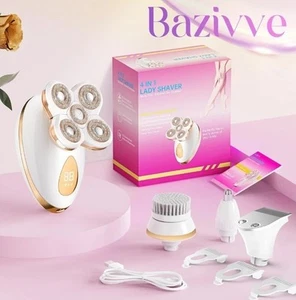 4-IN-1 Electric Razor Shaver for Women Hair Remover for Leg Face Body Arm Bikini - Picture 1 of 9