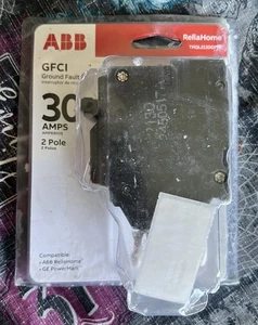 GE ABB THQL2130GFTA Interruttore GFCI Spina 2 Poli 30AMP Nuovo SIGILLATO - Foto 1 di 4