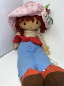 Enorme 26" Fragola Shortcake Jumbo Peluche Bambola Cuscino Coccola Vintage 2003 - Foto 1 di 9