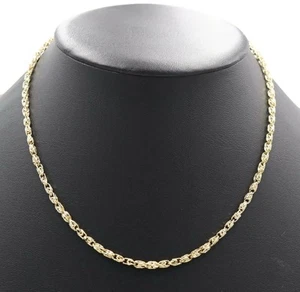 Unique Estate Women's 14KT Yellow Gold High Shine Turkish Chain Necklace 18" 11g - Picture 1 of 19