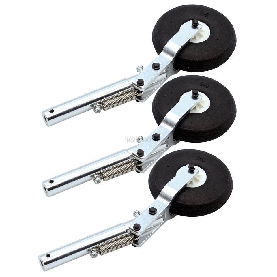 3PCS 140x4mm Aluminum Spring Struts Landing Gear for RC Model Warbird Airplane - Image 1 of 4