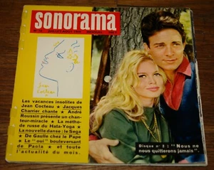 SONORAMA #10 JULY 1959 BRIGITTE BARDOT EDITH PIAF FLEXI 7" - Picture 1 of 12