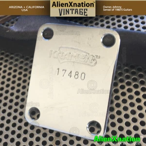 Kramer Vintage 1983 to 1984 Neck Plate 5 digit neckplate #2 - Picture 1 of 1